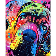 Charger l'image dans la galerie, Chien - diamant rond complet - 25x30cm