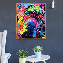 Charger l'image dans la galerie, Chien - diamant rond complet - 25x30cm