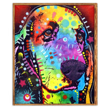 Charger l'image dans la galerie, Chien - diamant rond complet - 25x30cm