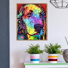 Charger l'image dans la galerie, Chien - diamant rond complet - 25x30cm