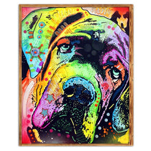 Charger l'image dans la galerie, Chien - diamant rond complet - 25x30cm