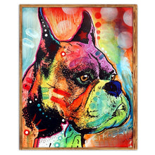 Charger l'image dans la galerie, Chien - diamant rond complet - 25x30cm