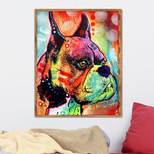 Charger l'image dans la galerie, Chien - diamant rond complet - 25x30cm