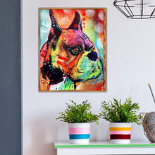 Charger l'image dans la galerie, Chien - diamant rond complet - 25x30cm