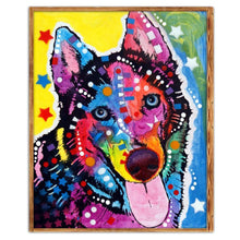 Charger l'image dans la galerie, Chien - diamant rond complet - 25x30cm