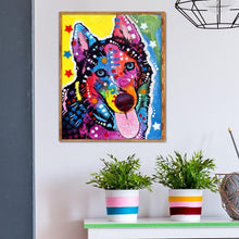 Charger l'image dans la galerie, Chien - diamant rond complet - 25x30cm