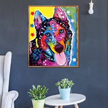 Charger l'image dans la galerie, Chien - diamant rond complet - 25x30cm