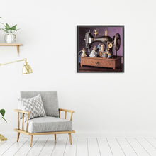 Charger l'image dans la galerie, Machine à coudre - diamant rond complet - 30x30cm