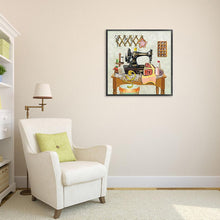 Charger l'image dans la galerie, Machine à coudre - diamant rond complet - 30x30cm