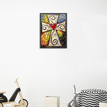 Charger l'image dans la galerie, Croix - diamant rond complet - 30x40cm