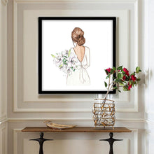 Charger l'image dans la galerie, Fille - diamant rond complet - 30x30cm