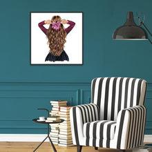 Charger l'image dans la galerie, Fille - diamant rond complet - 30x30cm