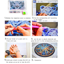 Charger l'image dans la galerie, Fille - diamant rond complet - 30x30cm