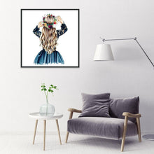 Charger l'image dans la galerie, Fille - diamant rond complet - 30x30cm