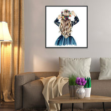 Charger l'image dans la galerie, Fille - diamant rond complet - 30x30cm