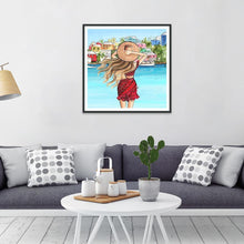 Charger l'image dans la galerie, Fille - diamant rond complet - 30x30cm