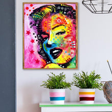 Charger l'image dans la galerie, Caractère - diamant rond complet - 25x30cm