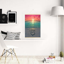Charger l'image dans la galerie, Plage suspendue - diamant rond complet - 40x60cm