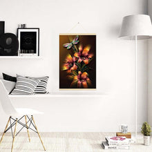 Charger l'image dans la galerie, Libellule suspendue - diamant rond complet - 40x60cm