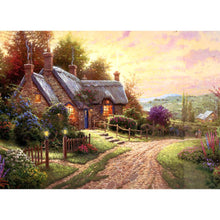 Charger l'image dans la galerie, Fleur - diamant rond complet - 40x30cm