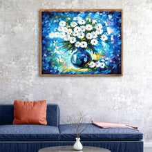 Charger l'image dans la galerie, Fleur - diamant rond complet - 40x30cm