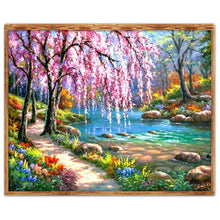 Charger l'image dans la galerie, Fleur - diamant rond complet - 40x30cm