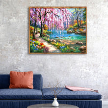 Charger l'image dans la galerie, Fleur - diamant rond complet - 40x30cm