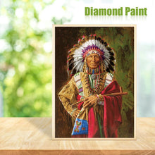 Charger l'image dans la galerie, Indien - diamant rond complet - 30x40cm