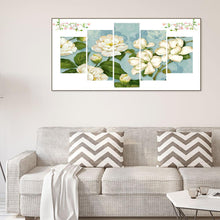 Charger l'image dans la galerie, 5pcs lotus - diamant rond complet - 95x45cm