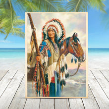 Charger l'image dans la galerie, Indien - diamant rond complet - 30x40cm