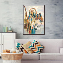 Charger l'image dans la galerie, Indien - diamant rond complet - 30x40cm