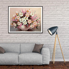 Charger l'image dans la galerie, Fleurs - diamant rond complet - 40x30cm