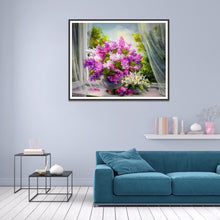 Charger l'image dans la galerie, Fleurs - diamant rond complet - 40x30cm