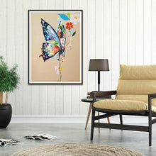 Charger l'image dans la galerie, Papillon - diamant rond complet - 30x40cm