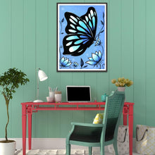 Charger l'image dans la galerie, Papillon - diamant rond complet - 30x40cm