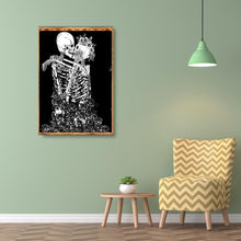 Charger l'image dans la galerie, Crâne - diamant rond complet - 40x30cm