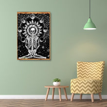 Charger l'image dans la galerie, Crâne - diamant rond complet - 40x30cm