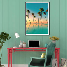 Charger l'image dans la galerie, Vue sur la mer - diamant rond complet - 30x40cm