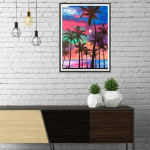 Charger l'image dans la galerie, Vue sur la mer - diamant rond complet - 30x40cm