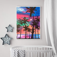 Charger l'image dans la galerie, Vue sur la mer - diamant rond complet - 30x40cm