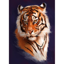 Charger l'image dans la galerie, Tigre - diamant rond complet - 30x40cm