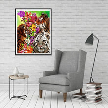 Charger l'image dans la galerie, Tigre - diamant rond complet - 30x40cm