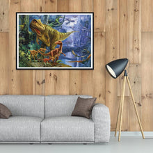 Charger l'image dans la galerie, Dinosaure - diamant rond complet - 40x30cm