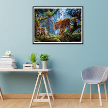 Charger l'image dans la galerie, Tigre - diamant rond complet - 40x30cm