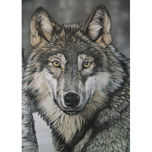 Charger l'image dans la galerie, Loup - diamant rond complet - 30x40cm