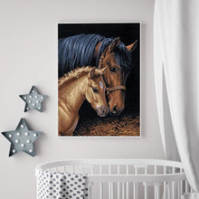 Charger l'image dans la galerie, Cheval - diamant rond complet - 30x40cm