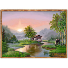 Charger l'image dans la galerie, Paysage - diamant rond complet - 40x30cm
