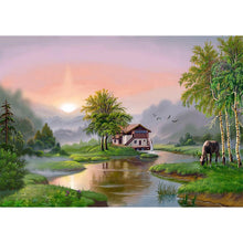 Charger l'image dans la galerie, Paysage - diamant rond complet - 40x30cm