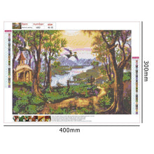Charger l'image dans la galerie, Paysage - diamant rond complet - 40x30cm