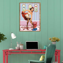 Charger l'image dans la galerie, Caractère - diamant rond complet - 40x30cm